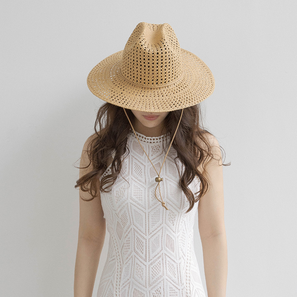 Cowboy Hat Straw - Spring Summer New Fashion Hand-woven Hollow