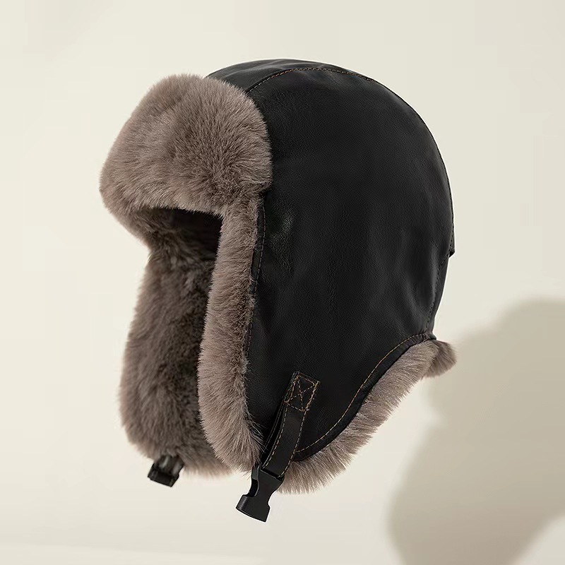 1pcs Men's Winter Retro leathe - đánh giá và giá Winter Trapper Hat