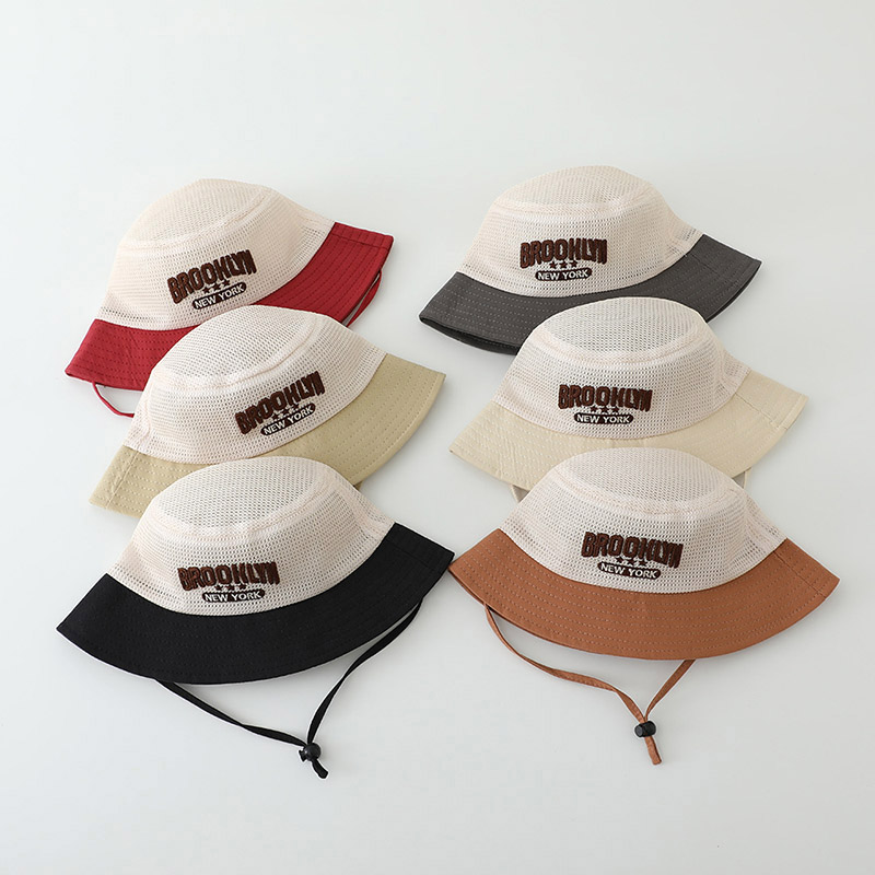 Letter Embroidered Baby Sun Ha - đánh giá và giá Bucket Hat Cotton