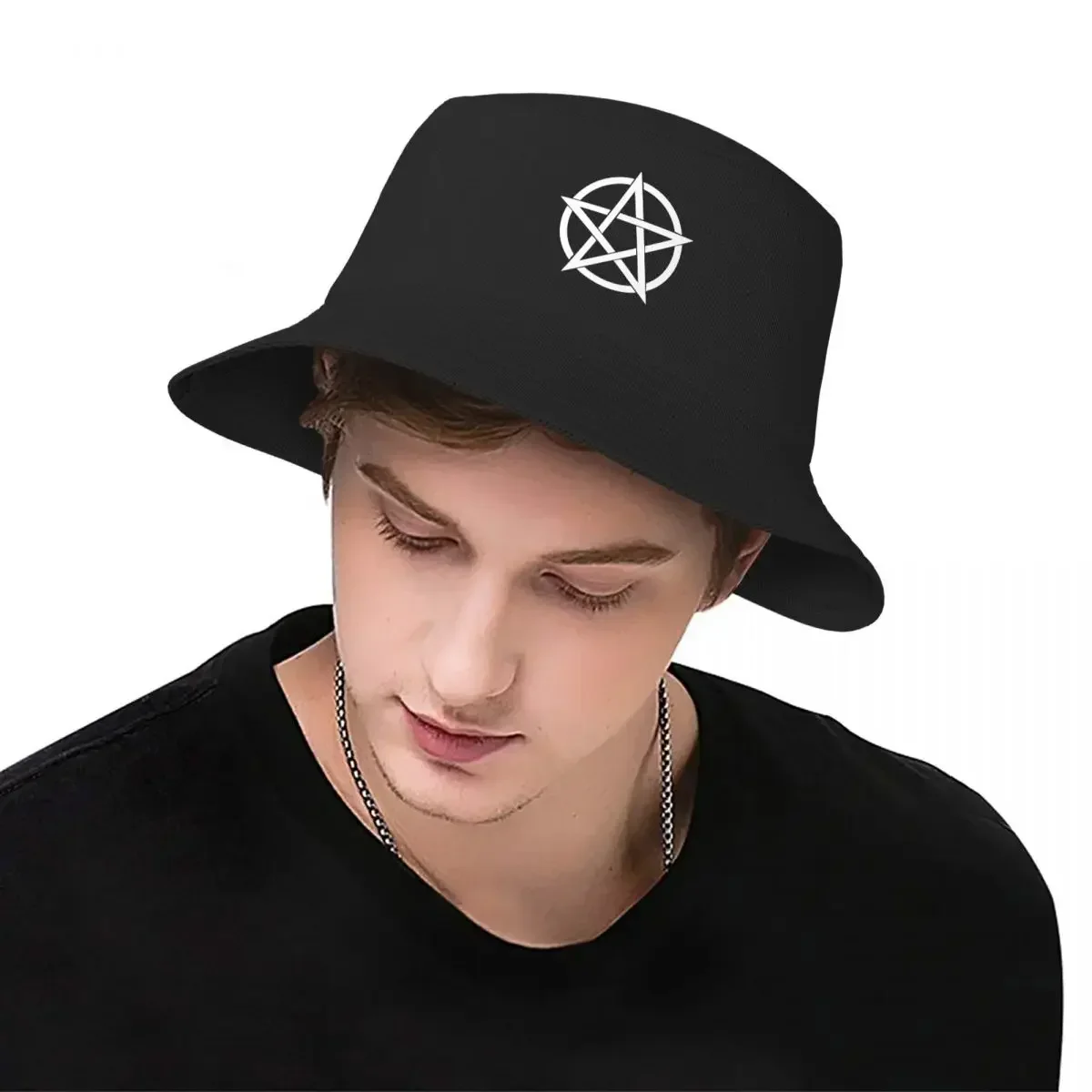 Pentagram Magic Occult Symbol  - đánh giá và giá Bucket Hat Cotton