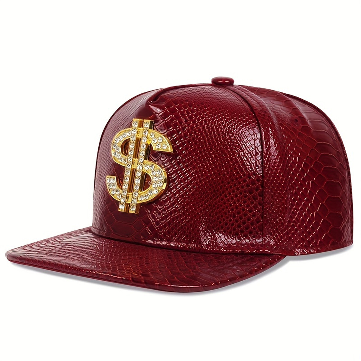 Leather Metallic Dollar Sign B - đánh giá và giá Snapback Hat Flat