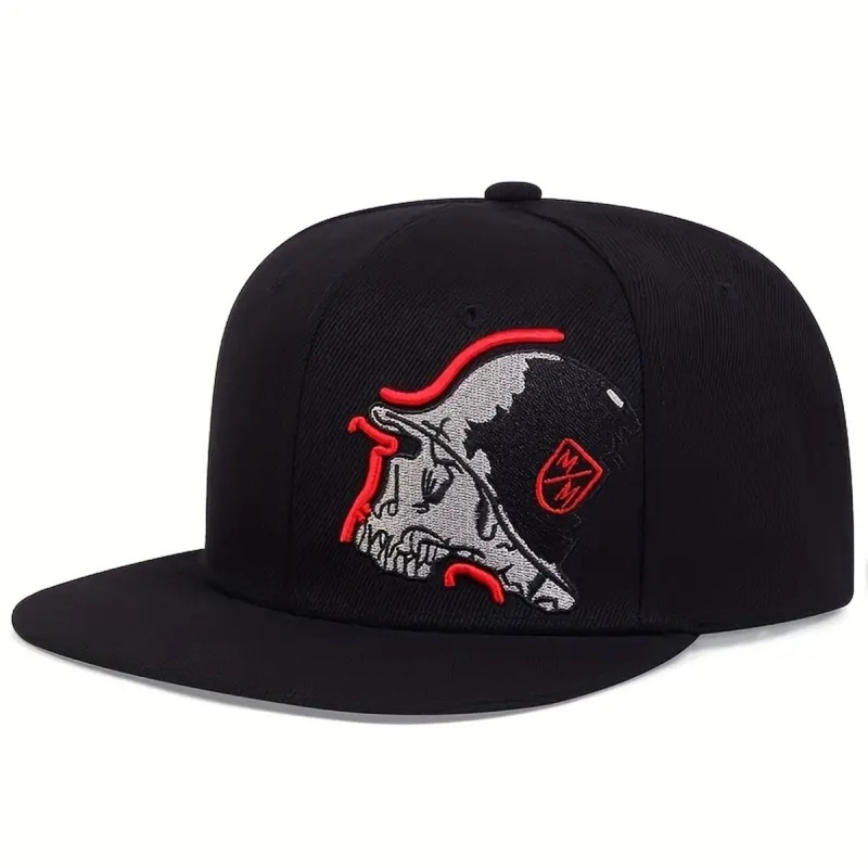 Unisex Skeleton Embroidery Bas - đánh giá và giá Snapback Hat Flat