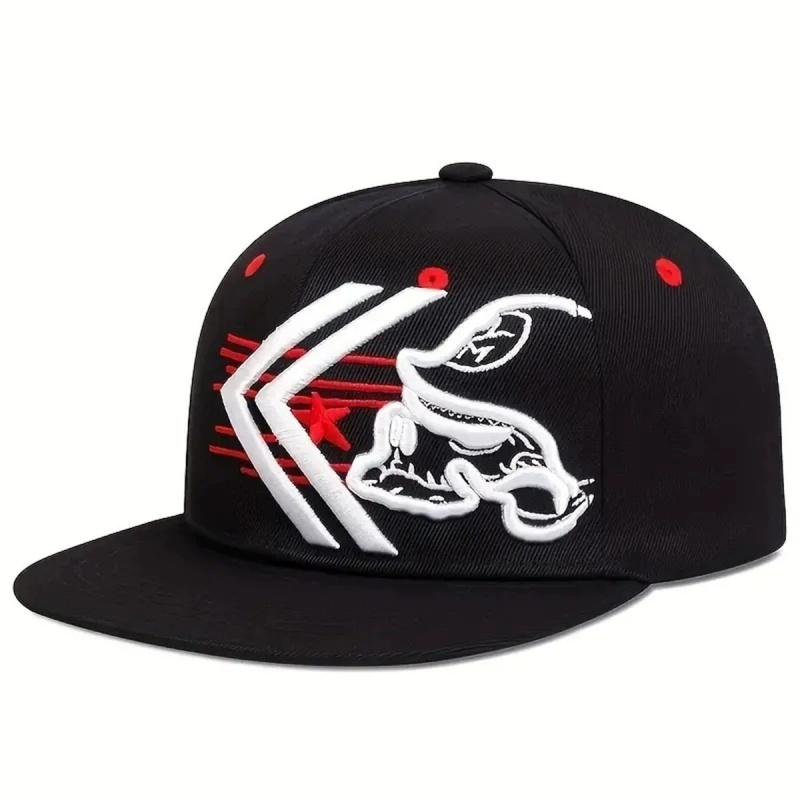 Unisex Skeleton Embroidery Bas - đánh giá và giá Snapback Hat Flat