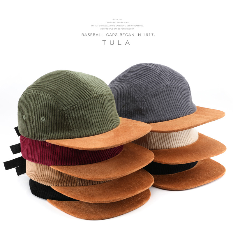 New 5-panel Splicing Corduroy  - đánh giá và giá Corduroy Cap 5 Panel